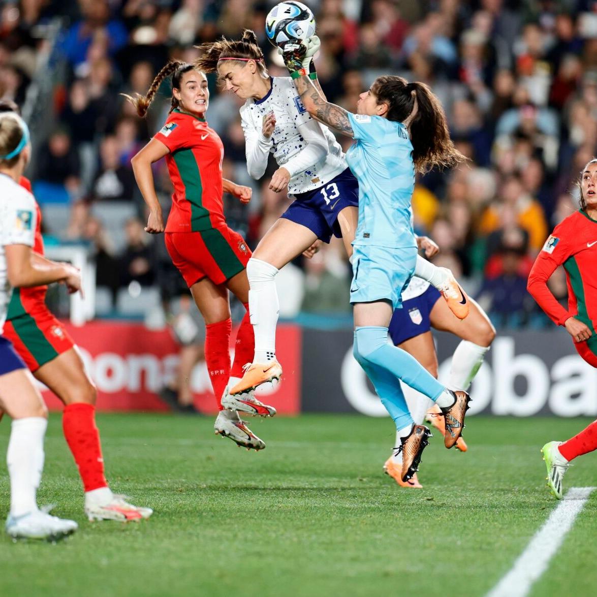 US survives late scare to reach Women’s World Cup round of 16